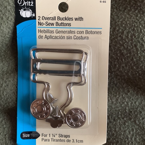 NIP. Lot of sewing appliqués, zipper sliders and overall buckles. - Picture 2 of 9